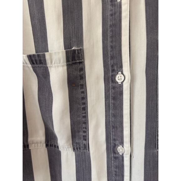Rails Julian Lisbon Stripe Button Up Shirt Dress size Medium - Picture 4 of 10